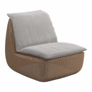 Omada Lounge Chair Sessel, Stoffbezug latte 203
