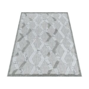 Outdoorteppich Boho-Design, Carpettex, Läufer, Höhe: 10 mm, Outdoor Teppich Grey farbe 3D Boho Design für Küchen Balkon Terrasse