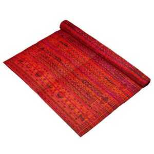 Outdoorteppich Boho Spice Red, Talking Tables, rechteckig, ca. 180 x 120 cm, Polypropylen (PP), für Freizeit, Balkon oder Terrasse