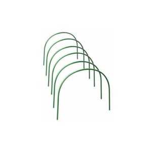 Pack Pflanzenschutzpfähle, Stützrahmen aus Stoff, Gewächshaus, Pflanzenwachstumstunnel, Gartenpfähle - 120 cm langer Stahl