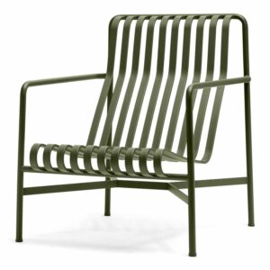 Palissade Lounge Chair High Sessel, Farbe olive grün