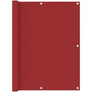 Prolenta Premium - Balkon-Sichtschutz Rot 120x300 cm Oxford-Gewebe - Rot