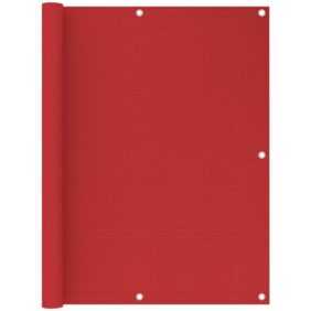 Prolenta Premium - Balkon-Sichtschutz Rot 120x400 cm hdpe - Rot