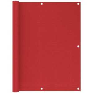 Prolenta Premium - Balkon-Sichtschutz Rot 120x400 cm hdpe - Rot