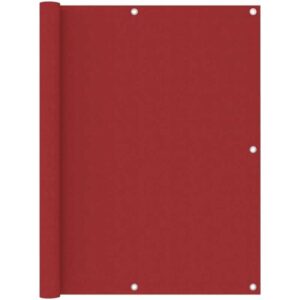 Prolenta Premium - Balkon-Sichtschutz Rot 120x500 cm Oxford-Gewebe - Rot