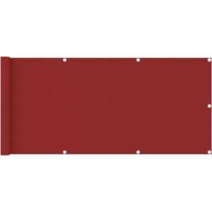 Prolenta Premium - Balkon-Sichtschutz Rot 75x400 cm hdpe - Rot