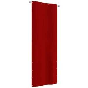 Prolenta Premium - Balkon-Sichtschutz Rot 80x240 cm Oxford-Gewebe - Rot