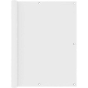 Prolenta Premium - Balkon-Sichtschutz Weiß 120x300 cm Oxford-Gewebe - Weiß