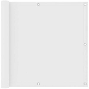Prolenta Premium - Balkon-Sichtschutz Weiß 90x600 cm Oxford-Gewebe - Weiß