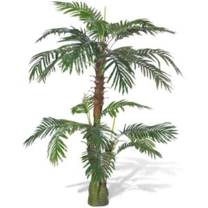 Prolenta Premium - Künstliche Pflanze Cycas-Palme 150 cm - Grün