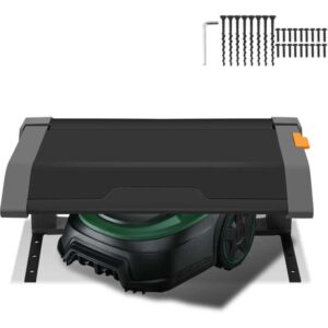 Rasenmäher Garage Klappbar Mähroboter Dach Automower Mower Roboter Abdeckung Schützt - schwarz - Vingo