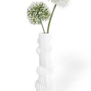 Shapes - Decorations Dekovase Bubble Two - Exclusive by Martin Žampach, Vase, 10 Farben, 3D-Druck (Einzelmodell, Vase mit Borosilikatglas zur Nutzung mit Wasser), Wasserdicht, Leichte Struktur innerhalb des Materials (Rillung)