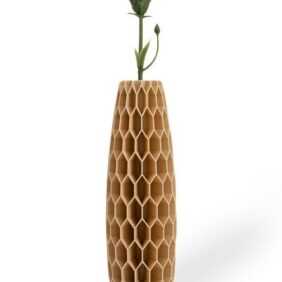 Shapes - Decorations Dekovase Tower Five - Exclusive by Martin Žampach, Vase, 10 Farben, 3D-Druck (Einzelmodell, Vase mit Borosilikatglas zur Nutzung mit Wasser), Wasserdicht, Leichte Struktur innerhalb des Materials (Rillung)