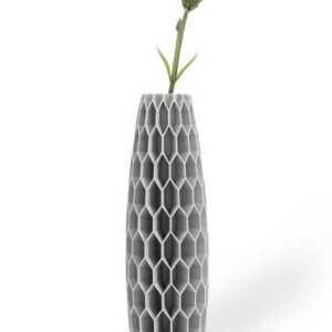Shapes - Decorations Dekovase Tower Five - Exclusive by Martin Žampach, Vase, 10 Farben, 3D-Druck (Einzelmodell, Vase mit Borosilikatglas zur Nutzung mit Wasser), Wasserdicht, Leichte Struktur innerhalb des Materials (Rillung)