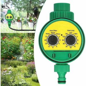 Tovbmup - Schlauch-Wasserhahn-Wasser-Timer mit LCD-Display - automatischer Bewässerungs-Timer für Rasen, Garten, Gewächshaus, Balkon und