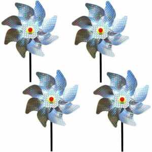Tovbmup - Vogelschreck Dekoration Garten Spike Anti Taubenschreck Anti Vögel Reflektierend für Windmühle Windreflektor zum Schutz von Garten,