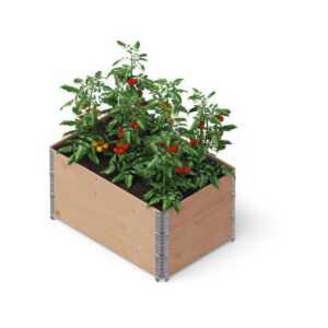 Upyard - GardenBox 3er Set - modernes Garten Hochbeet aus Palettenrahmen, 120x80 cm, Braun