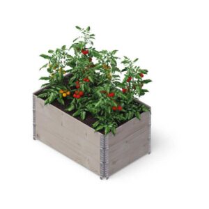 Upyard GardenBox 3er Set - modernes Garten Hochbeet aus Palettenrahmen, 120x80 cm, Grau