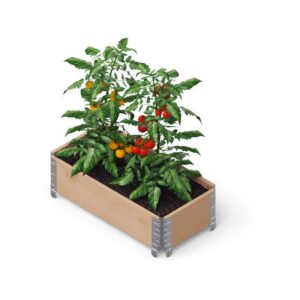 Upyard - GardenBox - modernes Garten Hochbeet aus Palettenrahmen, 80x40 cm, Braun