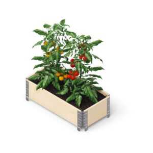 Upyard - GardenBox - modernes Garten Hochbeet aus Palettenrahmen, 80x40 cm, Naturholz