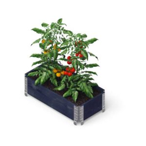 Upyard - GardenBox - modernes Garten Hochbeet aus Palettenrahmen, 80x40 cm, Schwarz