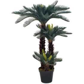 Vidaxl - Künstliche Pflanze Cycas-Palme mit Topf Grün 125 cm Grün