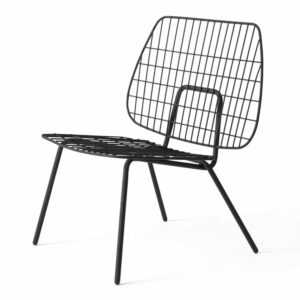 WM String Lounge Chair Sessel, Farbe schwarz