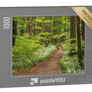 puzzleYOU Puzzle Weg im blühenden Bärlauch, ationalpark Hainich, 1000 Puzzleteile, puzzleYOU-Kollektionen Hainich