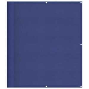 vidaXL Balkonsichtschutz Balkon-Sichtschutz Blau 120x700 cm 100 % Polyester-Oxford