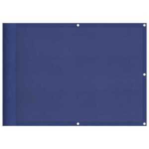 vidaXL Balkonsichtschutz Balkon-Sichtschutz Blau 75x1000 cm 100 % Polyester-Oxford