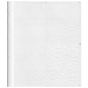 vidaXL Balkonsichtschutz Balkon-Sichtschutz Weiß 120x700 cm 100 % Polyester-Oxford