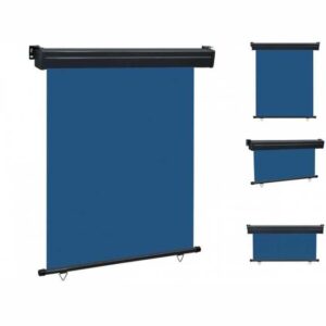 vidaXL Seitenmarkise Balkon-Seitenmarkise 140 250 cm Blau