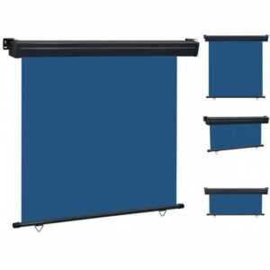 vidaXL Seitenmarkise Balkon-Seitenmarkise 160 250 cm Blau