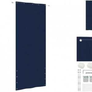 vidaXL Seitenmarkise Balkon-Sichtschutz Blau 100x240 cm Oxford-Gewebe