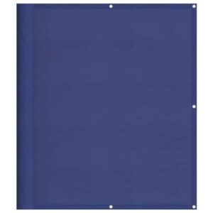 vidaXL Seitenmarkise Balkon-Sichtschutz Blau 120x800 cm 100 Polyester-Oxford