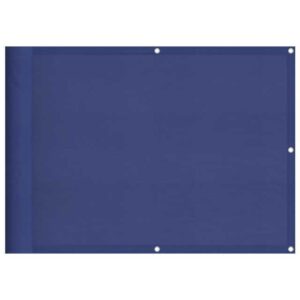 vidaXL Seitenmarkise Balkon-Sichtschutz Blau 75x1000 cm 100 Polyester-Oxford